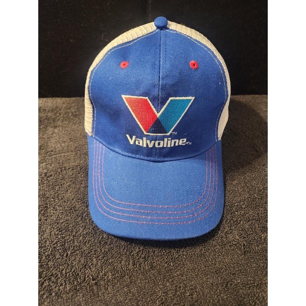 Valvoline Oil 150 Years Mesh Back Buckle Strap Trucker Hat